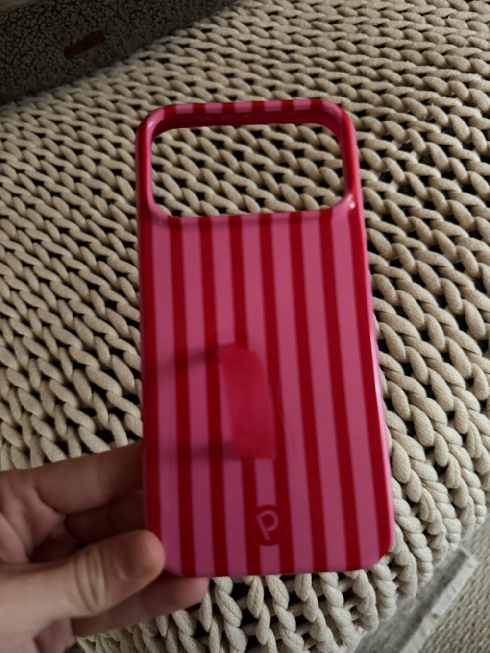 Loopy Case Pink Striped Protective Phone Bumper